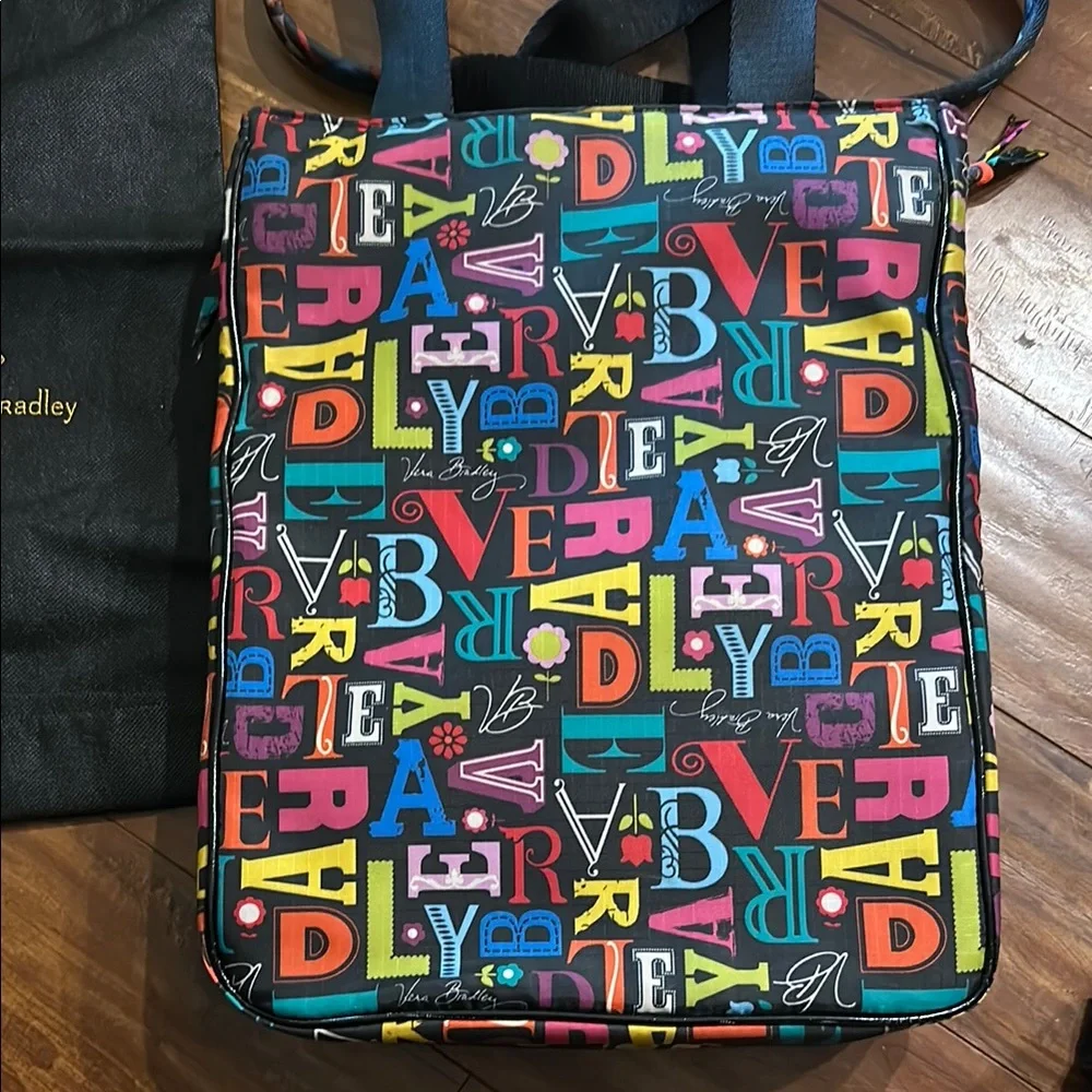 Vera Bradley “From A to Vera” Laptop Tote Travel Bag + Dust Bag